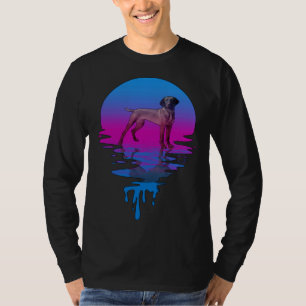Camiseta Vizsla do Pôr do Sol Retro Vintage