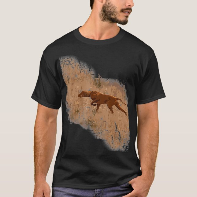 Camiseta Vizsla dog Gift Hunting Pointer Love (Frente)