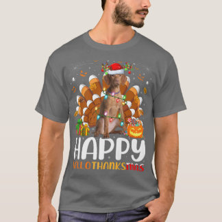 Camiseta Vizsla Dog Lover Halloween Feliz Halloth