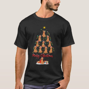 Camiseta Vizsla Dog Lover Xmas Correspondendo Papais noeis