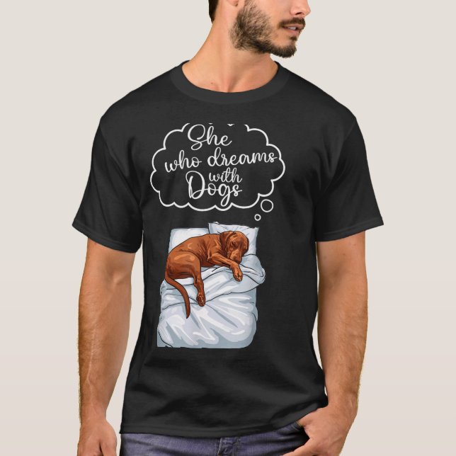 Camiseta Vizsla Dog Nightgown Pajama  (Frente)