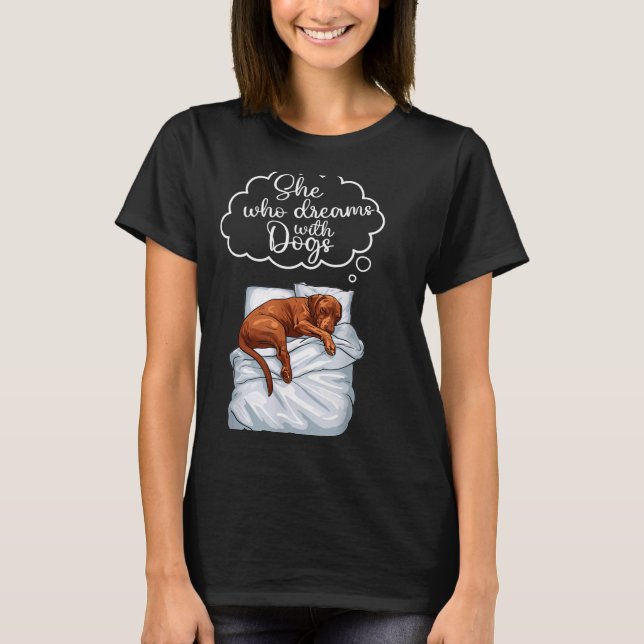 Camiseta Vizsla Dog Nightgown Pajama  (Frente)