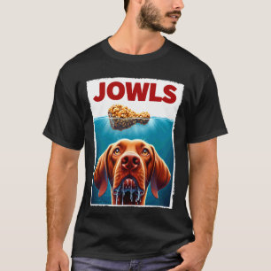 Camiseta Vizsla Engraçado e Paródia de Frango Frito Jowls C