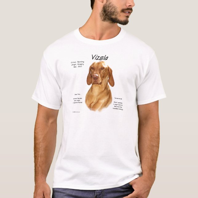 Camiseta Vizsla History Design (Frente)