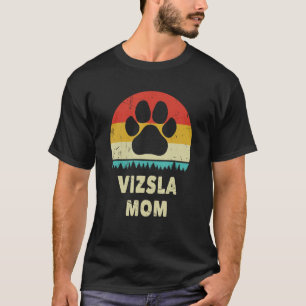 Camiseta Vizsla Mãe Vintage Dog Para Mulheres Cão