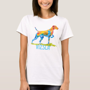 Camiseta VIZSLA no PONTO em cores vívidas