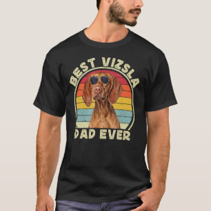 Camiseta Vizsla Pai Para Homens Retro Húngaro Vizsla Pai