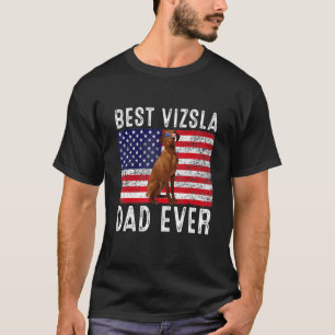 Camiseta Vizsla Pai Usa, Bandeira Americana Vizsla, Proprie