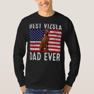 Camiseta Vizsla Pai Usa, Bandeira Americana Vizsla, Proprie