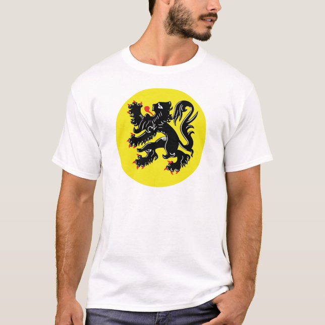 Camiseta Vlaamse Leeuw van Vlaanderen t-shirt groot insigne (Frente)