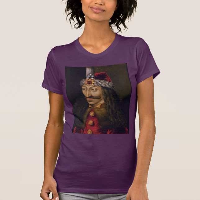 Camiseta Vlad Tepes: Impaler, Dracula Dragão Príncipe Voivo (Frente)