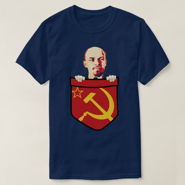 Camiseta Vladimir Lenin Communism Pocket (Frente do Design)