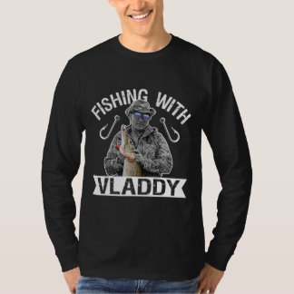 Camiseta Vladimir Putin A Pescar Com Vidros De Vladdy Rússi