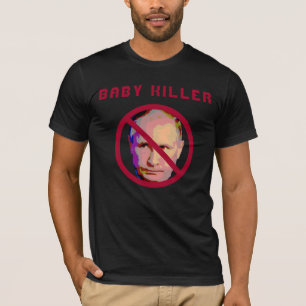 Camiseta Vladimir Putin Baby Killer Red Circle & Slash