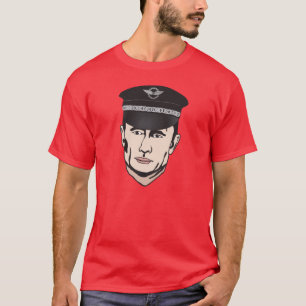 Camiseta Vladimir Putin com chapéu de couro