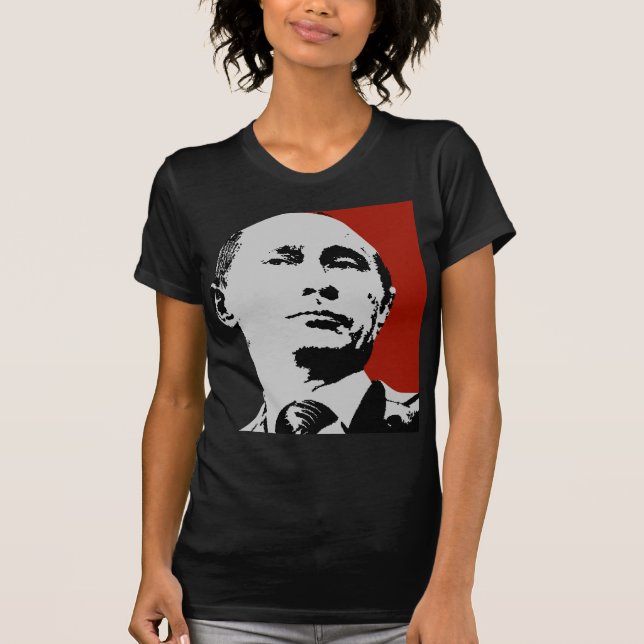 Camiseta Vladimir Putin vermelho (Frente)