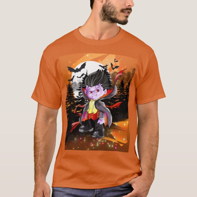 Camiseta Vladimir Vampire em Orange (Frente)