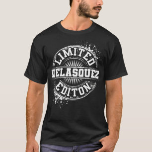 Camiseta VLASQUEZ Apelido Engraçado Árvore Familiar Anivers