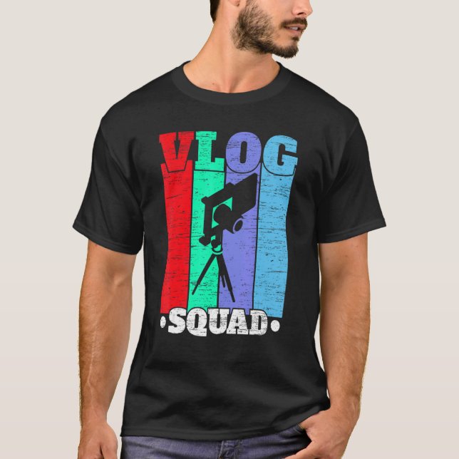 Camiseta Vlog Squad Social Media Content Creator 1 (Frente)