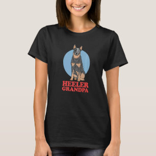Camiseta Vô Heeler Homem Cachorro Boi Australiano Heeler
