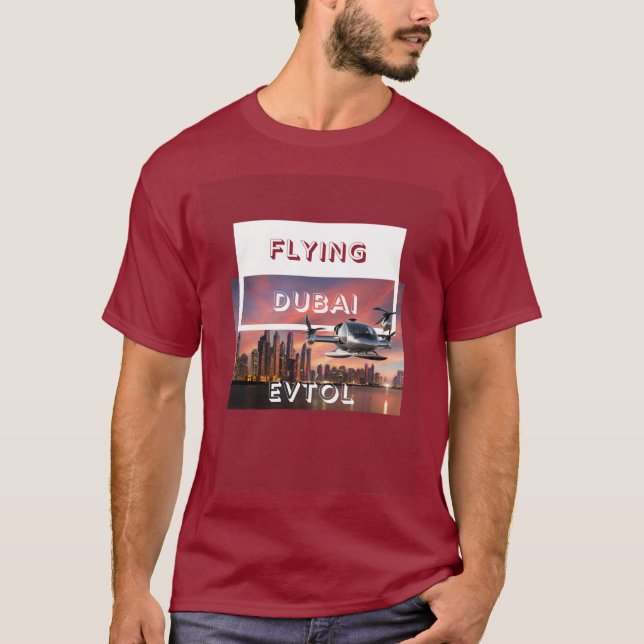 Camiseta Voando Dubai EVTOL para Air Taxi AAM UAM (Frente)