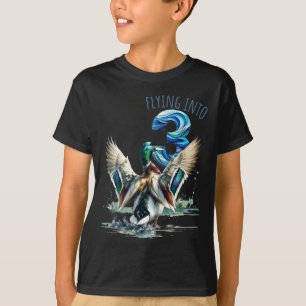 Camiseta Voando para Caça de Pato 3 Festa de Aniversário de