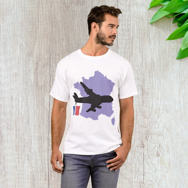 Camiseta Voando Para França (Criador carregado)