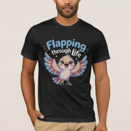 Camiseta Voando pela Vida Autismo Orgulho Neurodiversidade