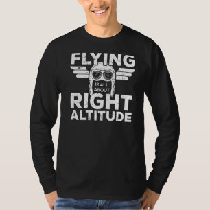 Camiseta Voando Sobre Pilotos Estudantes De Altitude Certa