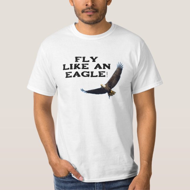 Camiseta Voar Como Uma T-shirt Da Águia (Frente)