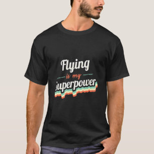 Camiseta Voar É Minha Superpotência Voando Vintage