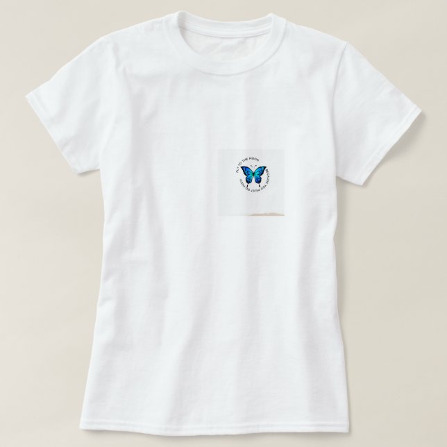 CAMISETA VOAR PARA A LUA (Frente do Design)