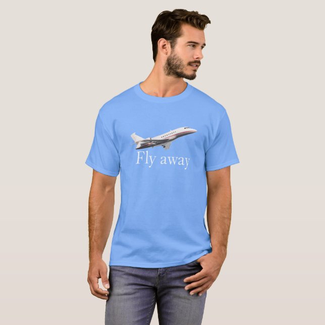 Camiseta Voar para fora (Frente Completa)