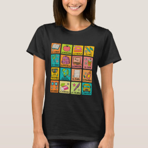 Camiseta Vocabulário Espanhol De Volta à Escola Maestra Bil