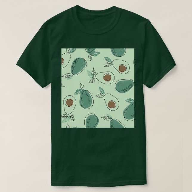 Camiseta Vocado desenhado à mão (Frente do Design)