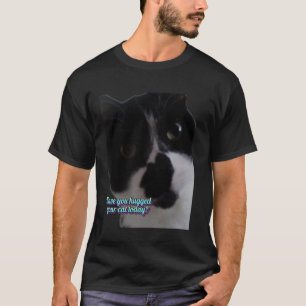 Camiseta Você Abraçou Seu Gato Hoje Desenho Divertido Amant