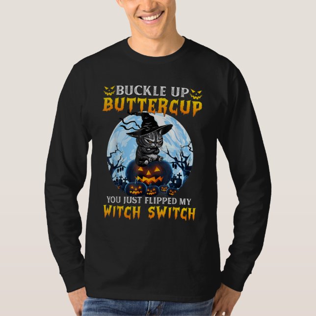 Camiseta Você Acabou de Virar Meu Interruptor de Bruxa Chap (Frente)
