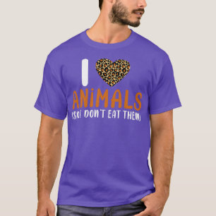 Camiseta Você ama os animais e não os come