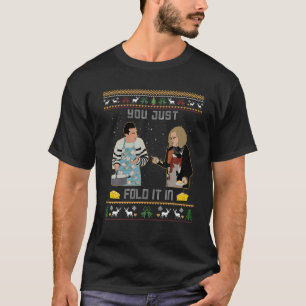 Camiseta Você Apenas Dobra-A De Pé No Xmas De Chee.Se Fez