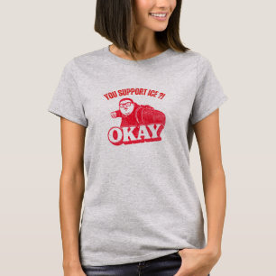 Camiseta Você Apoia a ICE?! Ok – Meme de Protesto Antigo