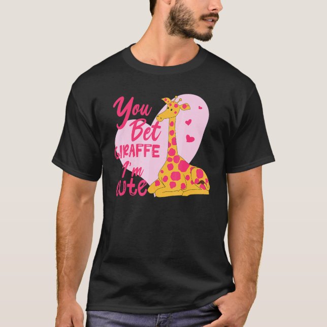 Camiseta Você Aposta Girafa Eu Sou Bonito Bebê (Frente)