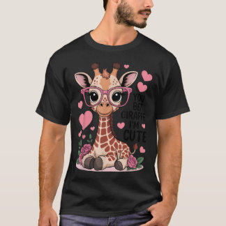 Camiseta Você Aposta Girafa Eu Sou Fofo Amantes de Animais