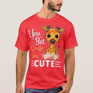 Camiseta Você Apostou Girafa Eu sou Bonita, Girafa, Meninos