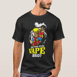 Camiseta Você até vape o macaco que segura skate e