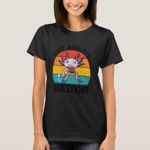 Camiseta Você Axolotl Pergunta Crianças Adultos Cubo Axolo