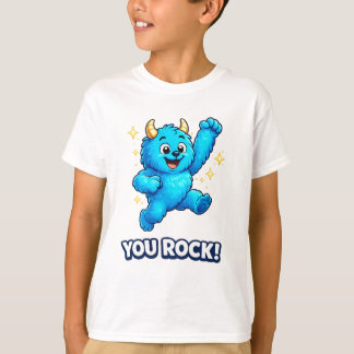 Camiseta Você Balança Celebração do Monstro Azul Saltitante