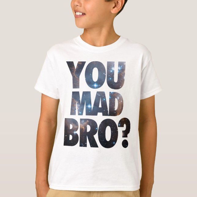 Camiseta Você Bro louco (galáxia) (Frente)