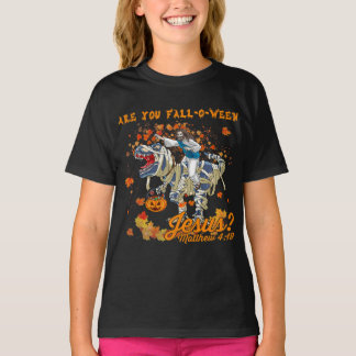Camiseta Você Caiu De Jesus Mateus 4 19 Halloween D