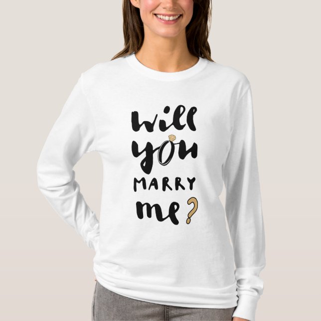 Camiseta Você casa comigo (Frente)