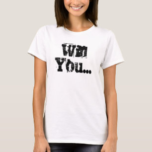 Camiseta Você casar-me-á? T-shirt